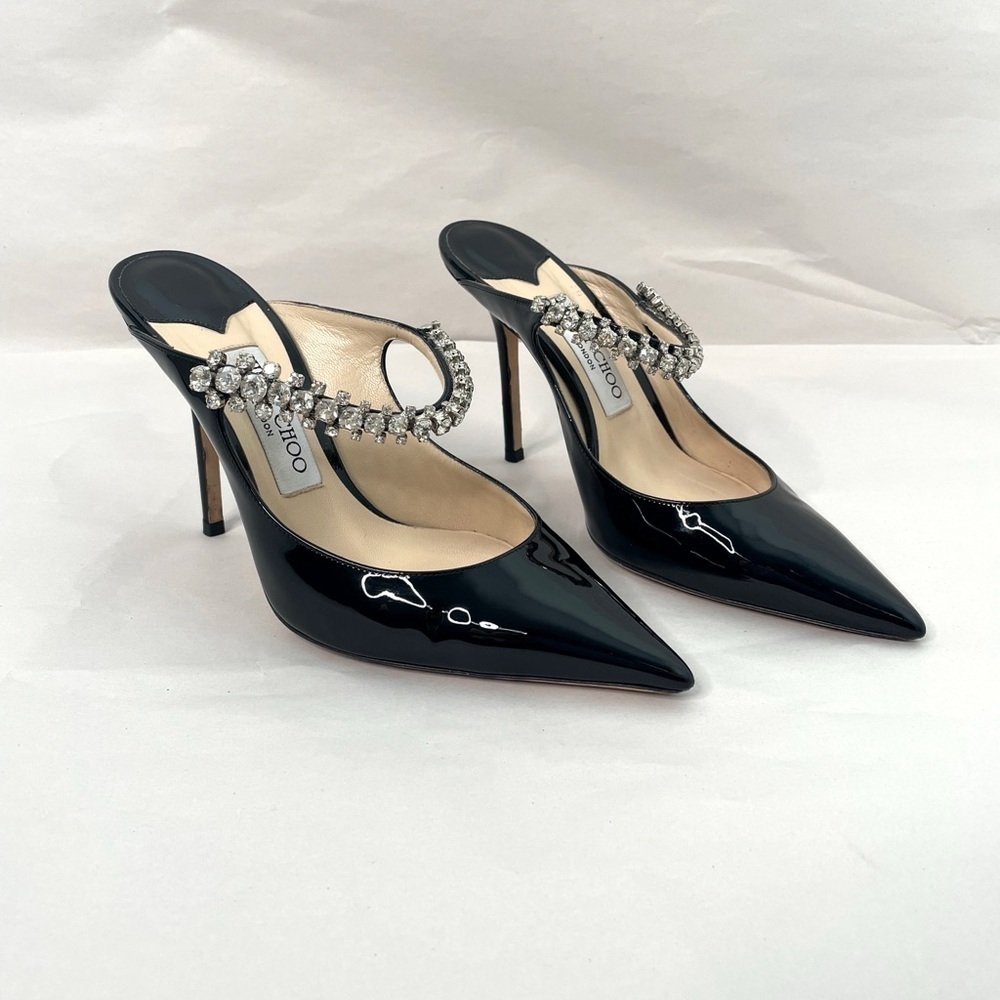 Jimmy Choo Patent Leather Bing 100 Heels - Picture 5 of 10
